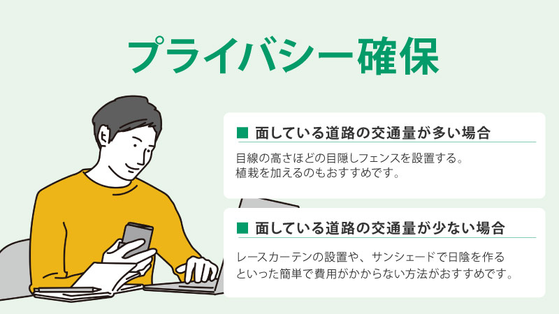 プライバシー確保